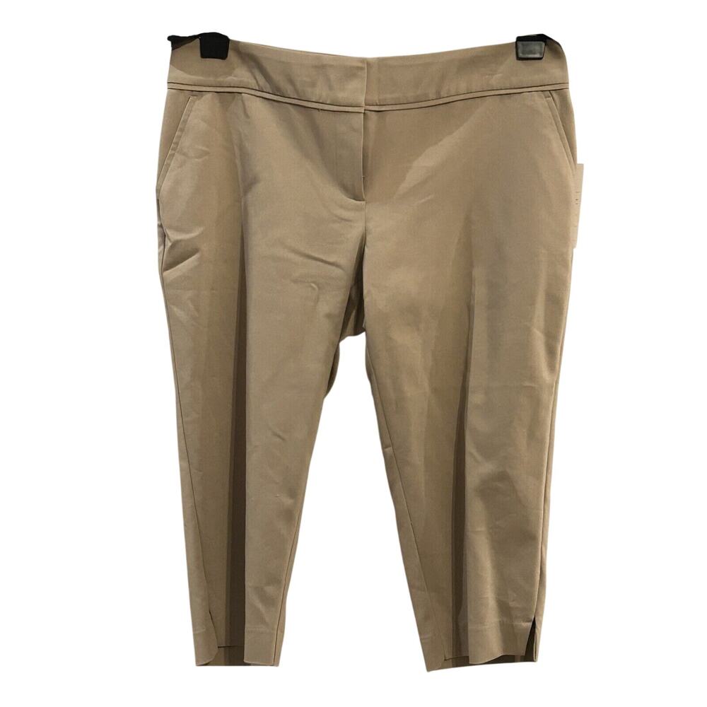 NWT Apt. 9 Women's Mid Rise Khaki Capri Pants size 12 Petite